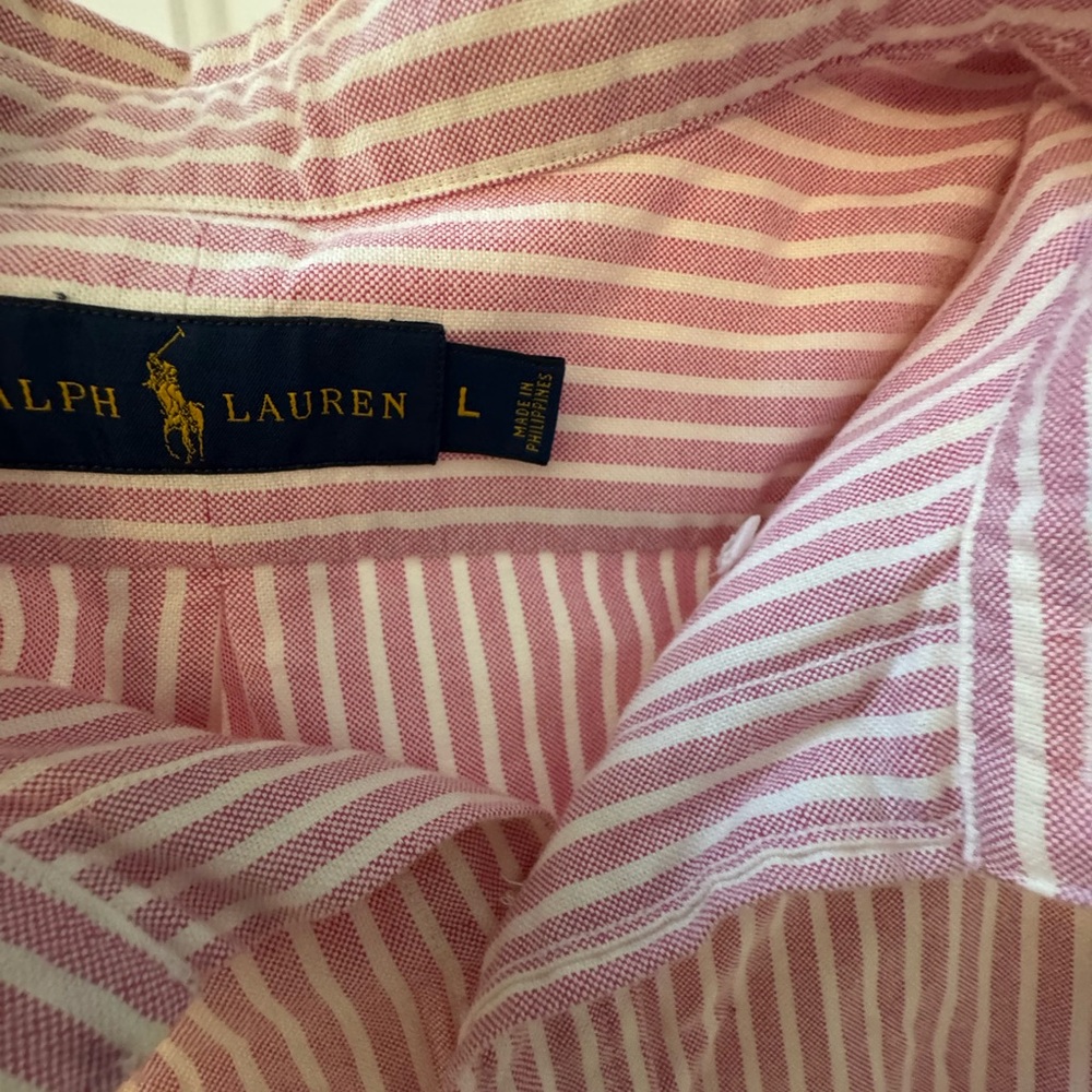 Ralph Lauren Pink Striped Shirt